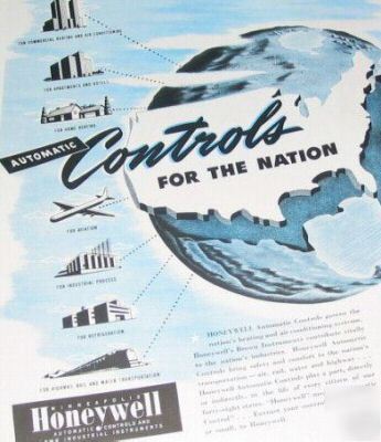 Honeywell-brown industrial control instruments -1947 ad